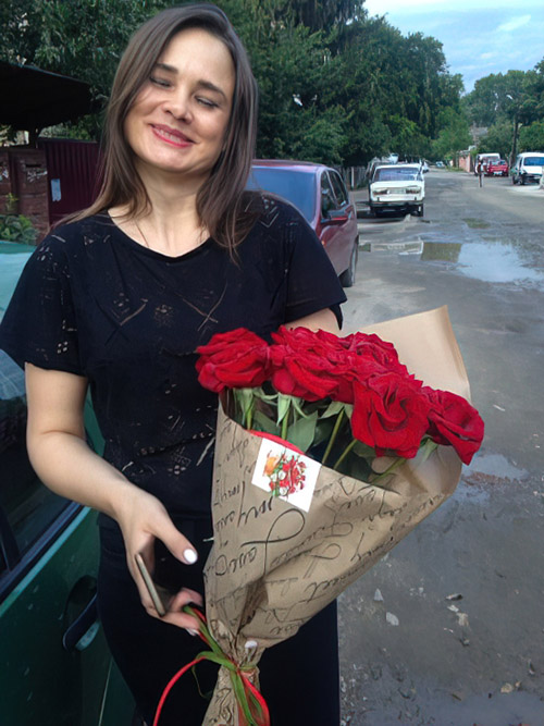 букет красных роз в Трускавце ФОТО