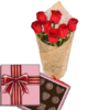 Фото товара 7 красных роз с конфетами в Трускавце
