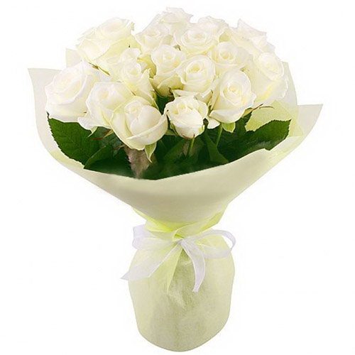 Фото товара 19 білих троянд в Трускавце