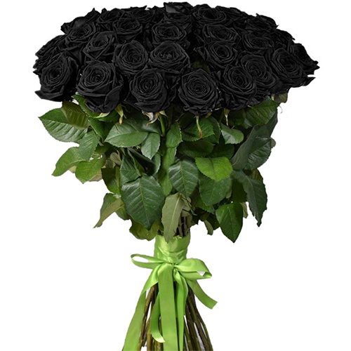 Фото товара 25 чорних троянд в Трускавце