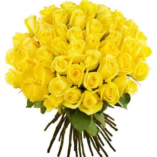 Фото товара 51 жовта троянда в Трускавце