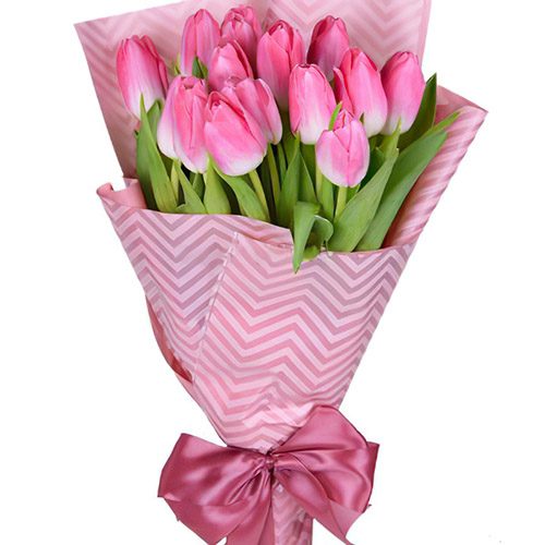 Фото товара 15 розовых тюльпанов в Трускавце