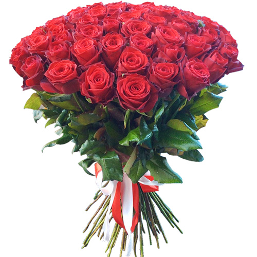 Фото товара 51 червона троянда в Трускавце