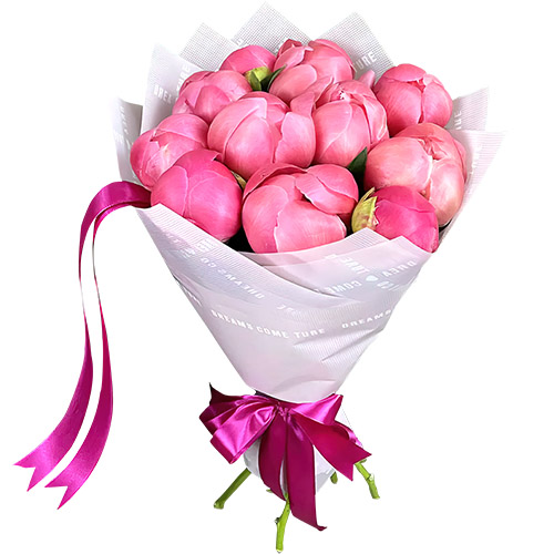 Фото товара 11 розовых пионов в Трускавце