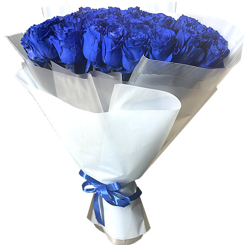 Фото товара 33 блакитні троянди (Еквадор) в Трускавце