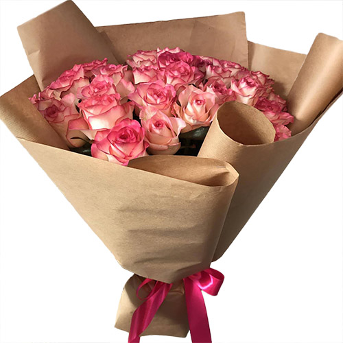 Фото товара 25 рожевих троянд в Трускавце