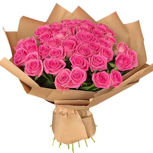 Фото товара Букет рожевих троянд - 51 шт в Трускавце